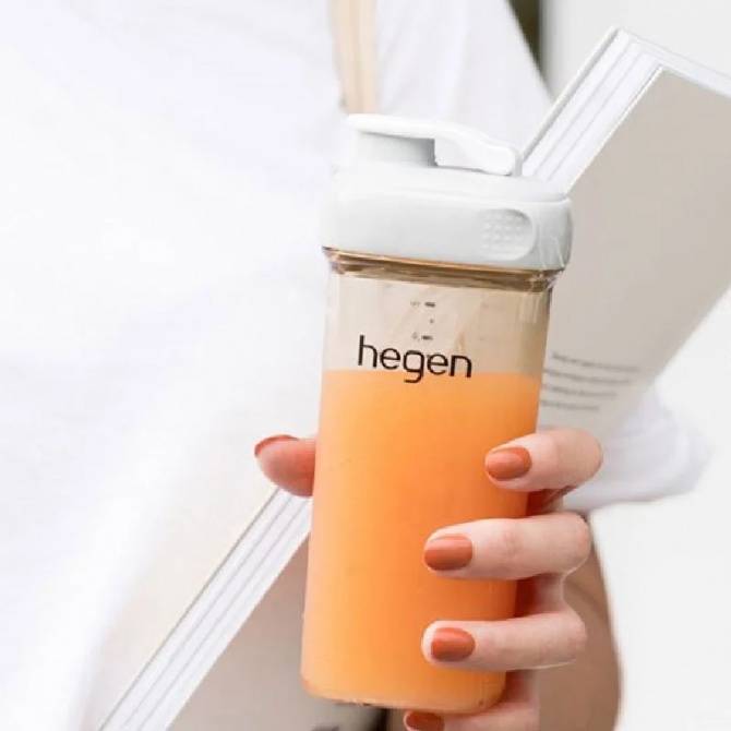 Hegen 330ml 11oz Drinking Bottle PPSU GREY